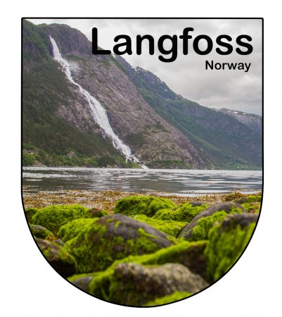 Langfoss - Klistremerke